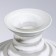 Vase for flowers "Arkady" made of glass, white 23 x 21 x 21 cm