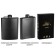Alcohol flask "never give up", stainless steel, 240 ml, 8 oz