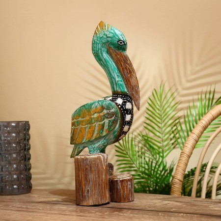 Souvenir "Pelican" Albezia 45 cm-4