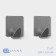 Self -adhesive hooks Savanna "Square", 2 pcs
