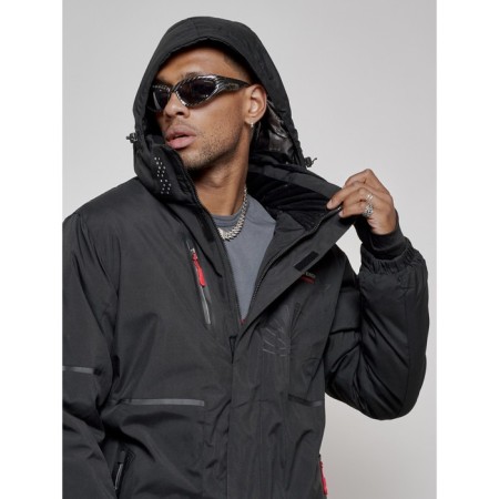 Male winter ski costume, size 48, black color-10
