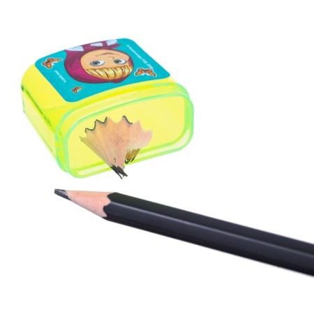 Plastic grinding with a container, double, mix, Masha and bear-7