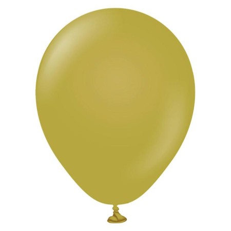 Latex ball 12 ", pastel, olive, set of 100 pcs.