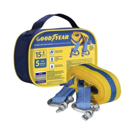 Towing cable with Goodyear's mugs, 15 tons, 5 meters