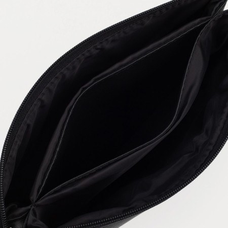 Bag Cross-Bodi with a zipper, black color-3