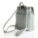 City backpack made of artificial leather with lightning, green color