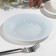 Glass plate "Livs", d = 19.5 cm, blue color