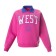 Women's sweatshirt was launched, pink color, size m (42-44)