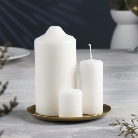 Cup "Cup 140" Metal per candle, 14x14 cm, golden