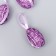 Decor Easter suspension "Strip egg" set 6 pcs mix 6x4 cm