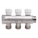 Aqualink threaded manifold, 3/4 "x3/4" x1/2 ", internal/outer, 4 outputs, with valves