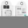 Hoco M1 headphones, wired, inserts, microphone, jack 3.5, 1.2 m, white
