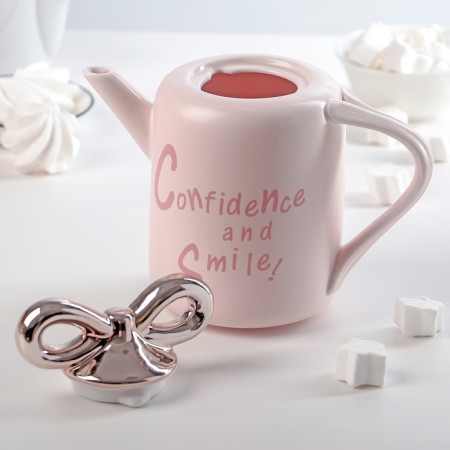 Ceramic tea set on the stand "Bant", 5 items: teapot 900 ml, 4 circles 200 ml-9
