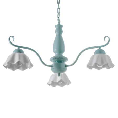 Luracia chandelier 3he27 40W green-white 69x69x37-72 cm Bayerlux-1