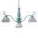 Luracia chandelier 3he27 40W green-white 69x69x37-72 cm Bayerlux