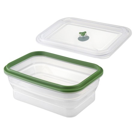 Silikobox transportation and storage container, silicone, folding, 1.2 l, green color-6