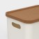 Korely maxi lid basket, 2.4 l, 23.5 × 16.5 × 13.5 cm, ivory color