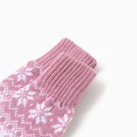 New Year. Women's socks, lilac/white color, rr 25-27-1