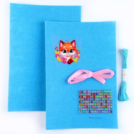 Set for creating a box of felt "Favorite foxes" with a thermonacle-2