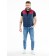 Male ise vest, size 50, dark blue color