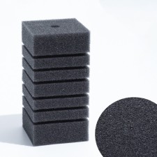 Rectangular sponge for the turbo filter No. 9, 8 x 8 x 16 cm, gray