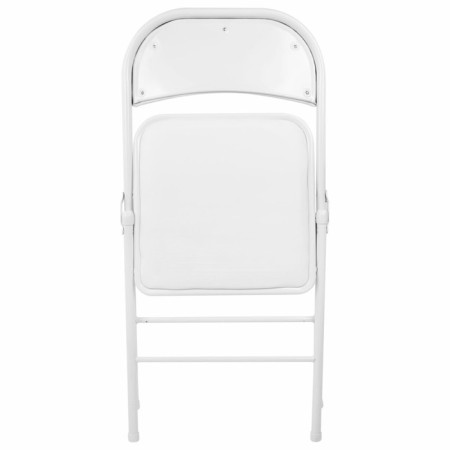 Folding stool Brabix Golf Plus CF-003 comfort, white frame, white leatherette-4