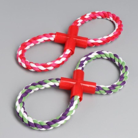 Toy training cable "eight", up to 27 cm, 110-130 gr, mix of flowers-2