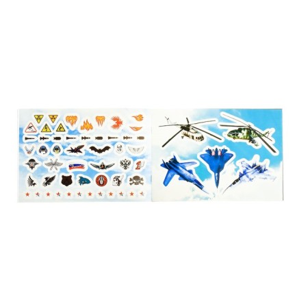 Coloring with stickers "Aircraft", 16 p.-1