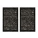 Moisture mats Grand Caratt, 40x60 cm, waterproof, absorption up to 300 ml, set 2 pcs