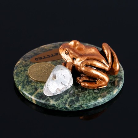 Souvenir "Cash Frog", 5x2 cm, coil, gypsum-2