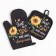Sunflowers kitchen set, take 17*17 cm, mitten 26*16 cm, 100% p/e