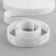 The elastic band is perforated, 20 mm, 25 m, white color