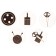 Stickers for gifts and flowers “The most necessary”, 2 x 2 cm, roll 250 pcs.