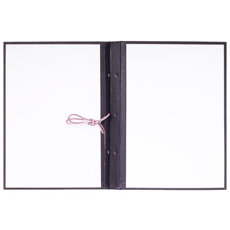 A4, boumville, scallop/suture, (without paper) Black 10VR001 folder-2