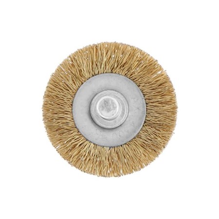 Metal brush for a tundra drill, with a hairpin, flat, 40 mm-3
