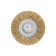 Metal brush for a tundra drill, with a hairpin, flat, 40 mm