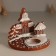 Polystone candlestick for 1 candle "Chapel from gingerbreads" 15x11.5x12.5 cm