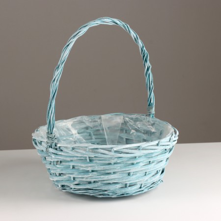 Wicker basket, 32x13xh36 cm, green, willow
