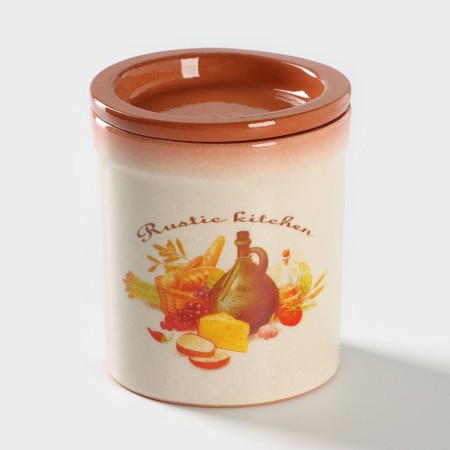 Bank for storing products Rustic Kitchen, 0.7 l, d = 11cm, h = 13cm