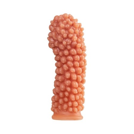 Kokos nozzle with additional stimulation, realistic, TPE, bodily, 16.5 cm-4