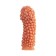 Kokos nozzle with additional stimulation, realistic, TPE, bodily, 16.5 cm