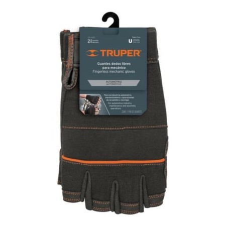 Textile gloves, with polyester coating, protective, Truper-1