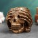 Figure Kashpo Skull 8.5x8.5x8cm, bronze