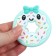 Silicone teething for teeth "Donut", turquoise color, crumb I