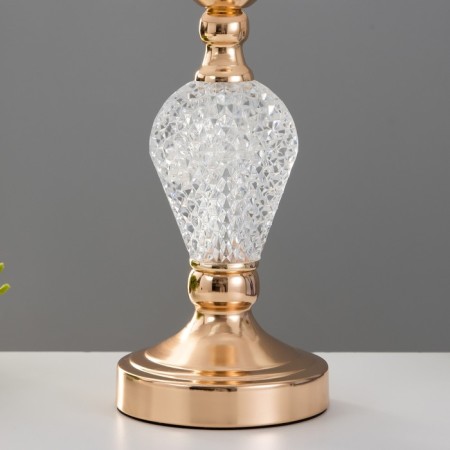 ENES table lamp E27 40W chrome 25x25x43 cm Risalux-3