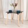 John table (mod, t1003) MDF/tree, black/natural 80x80x75cm