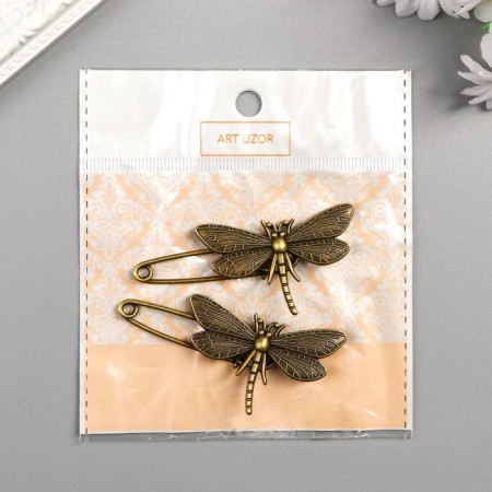 Pins Metal "Dragonfly" 6.5x3.1 cm-4