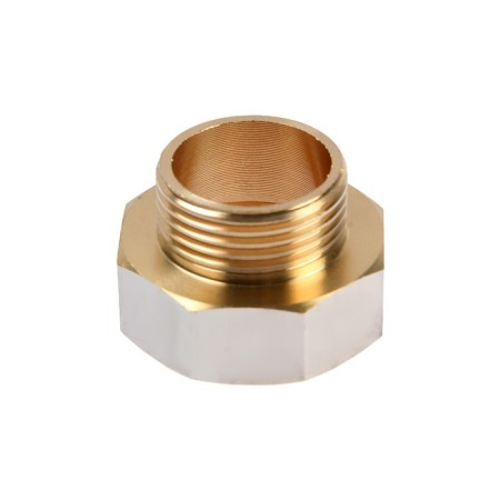 Otmo adapter, 1 "x 3/4", internal/outer thread, nickel -plated brass
