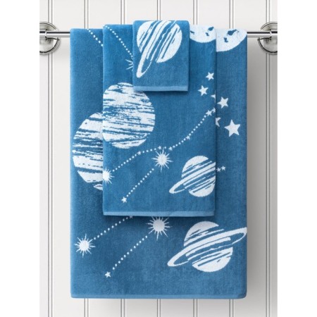 Trick Tenge Guten Morgen Galaxy, 450 gr, size 70x130 cm, blue color-1