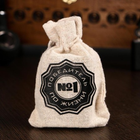Stones for whiskey in the bag "winner in life", natural steat, 6 pcs-2